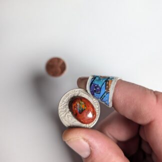 Mexican Cantera Fire Opal Cabochon — 8.65 ct